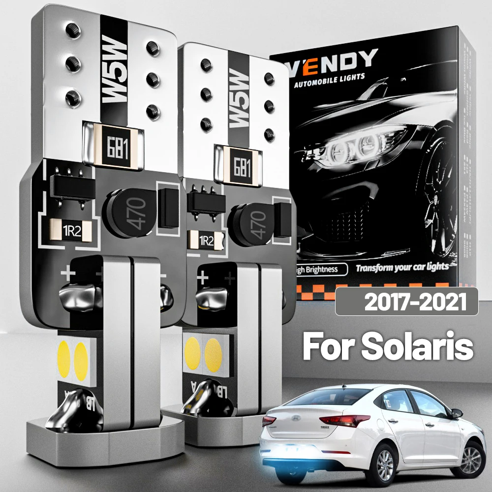 

2pcs LED License Plate Light For Hyundai Solaris 2017-2021 2018 2019 2020 Canbus Accessories