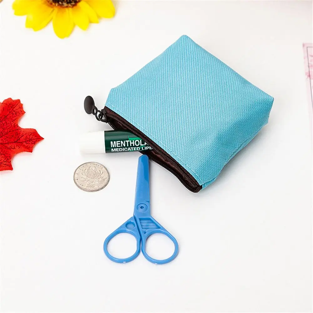 Women Canvas Coin Purse Small Wallet Pouch Daily Storage Bag Zipper Children Female Key Card Holder Mini Money Bag Gift