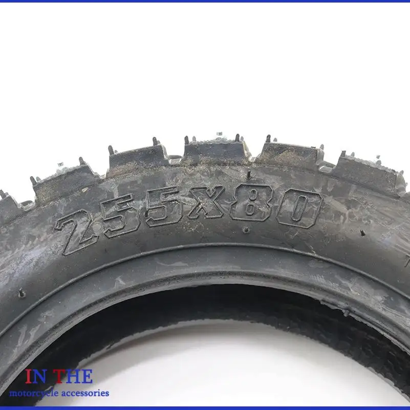 255x80 10 inch Cross Country Anti Skid Steel Studs Tire Tire Winter Snow Tyre 255*80 For Speedual Grace 10 chin scooter