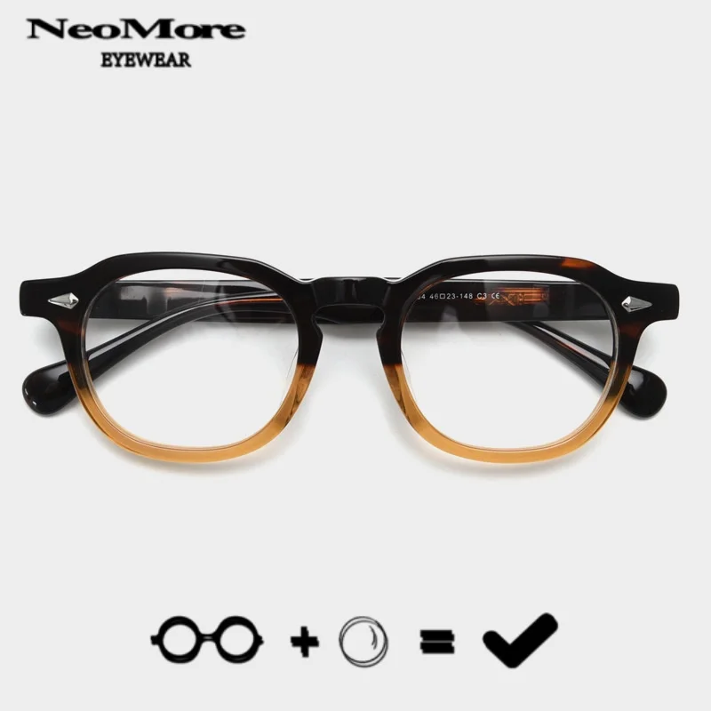 

48 Frame Acetate Fiber Eyewear Customized Formula Multifocal Prescription Glasses for Medical Myopia Reading Presbyopia Glasses
