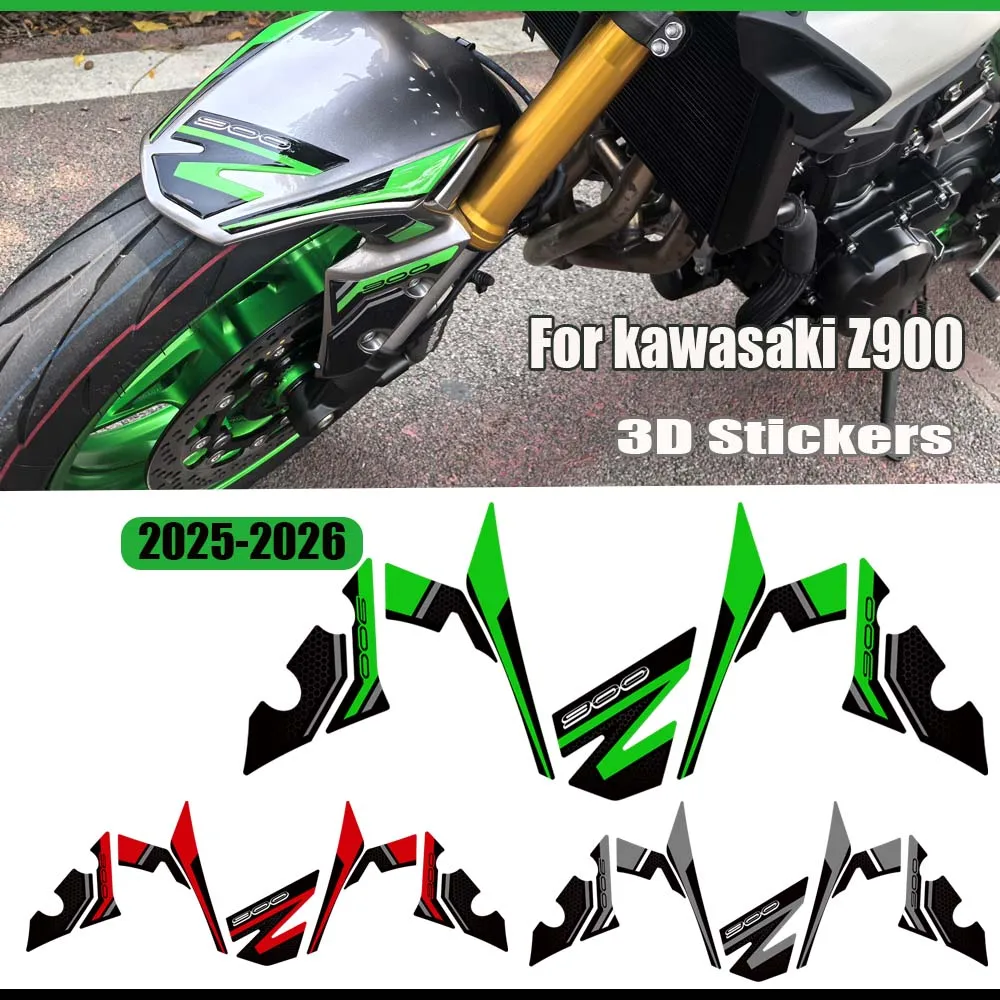Motorcycle For kawasaki Z900 Z 900 SE Tank Pad Gas Fuel Oil Cap Protector Kit Fairing Fender Covers Stickers Decals 2025 2026