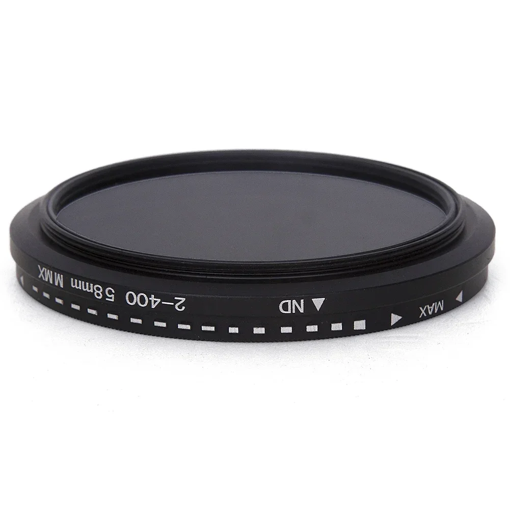 Fader dapat diatur variabel ND Filter ND2 untuk ND400 kepadatan netral untuk lensa kamera filtro nd 37/43/46/49/52/55/58/62/67/72/77/82mm