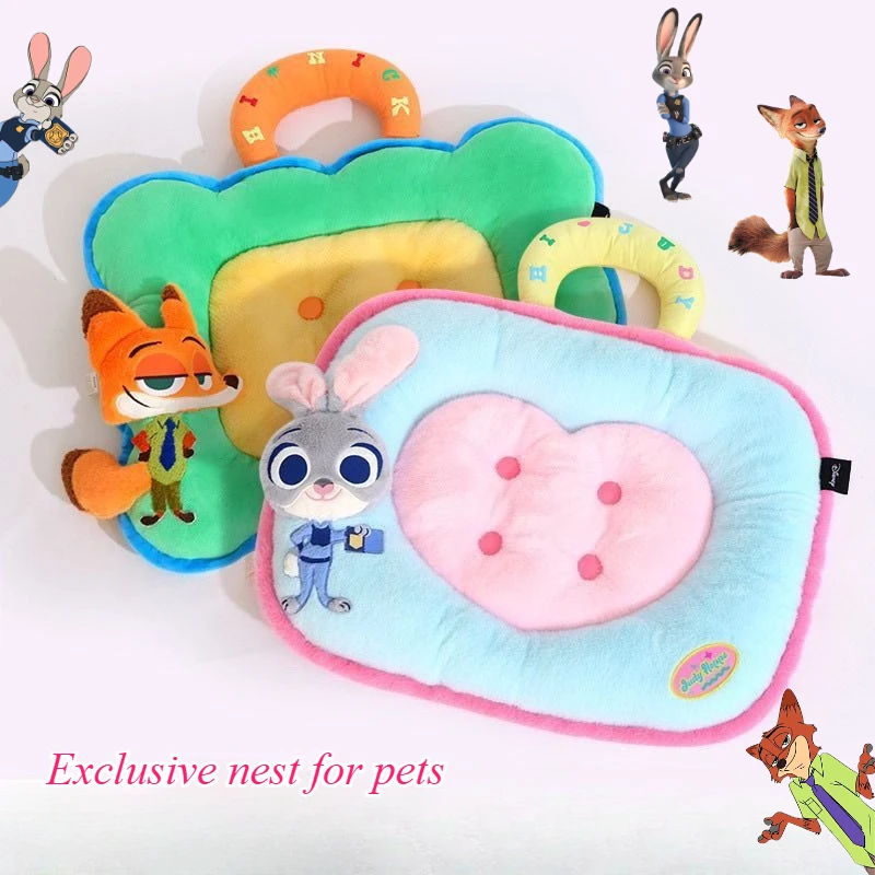 

Disney Judy Hopps Nick Wilde милый мультфильм допаминовая кровать для домашних животных креативный Kawaii кошка собака диван зимний теплый спальный коврик подарок оптом
