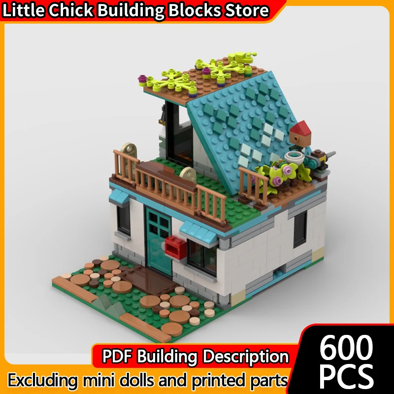

City Street View Model MOC Building Bricks House Residential Modular Technology Children Holiday Gifts Assemble Toys Suit