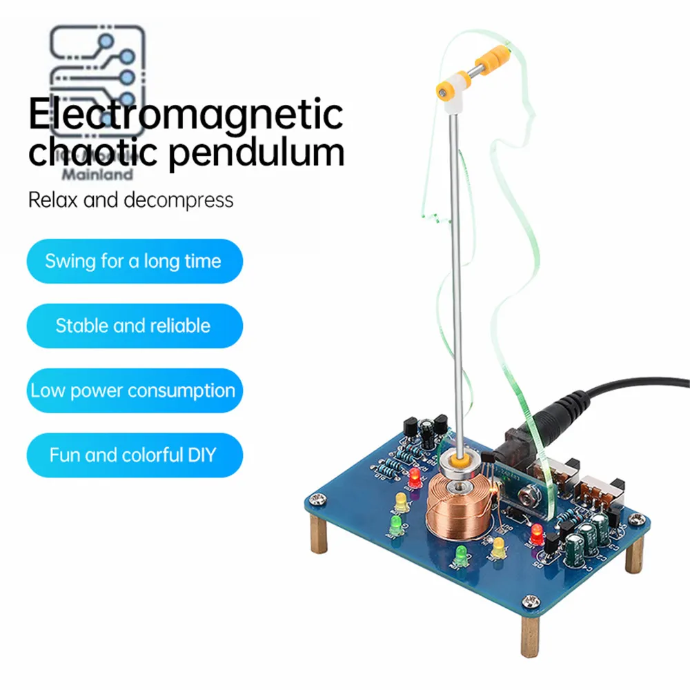 DC5V Electronic Swing Kit Electromagnetic Swing Experiment Teaching Circuit Making DIY Soldering Practice Kit Loose Parts