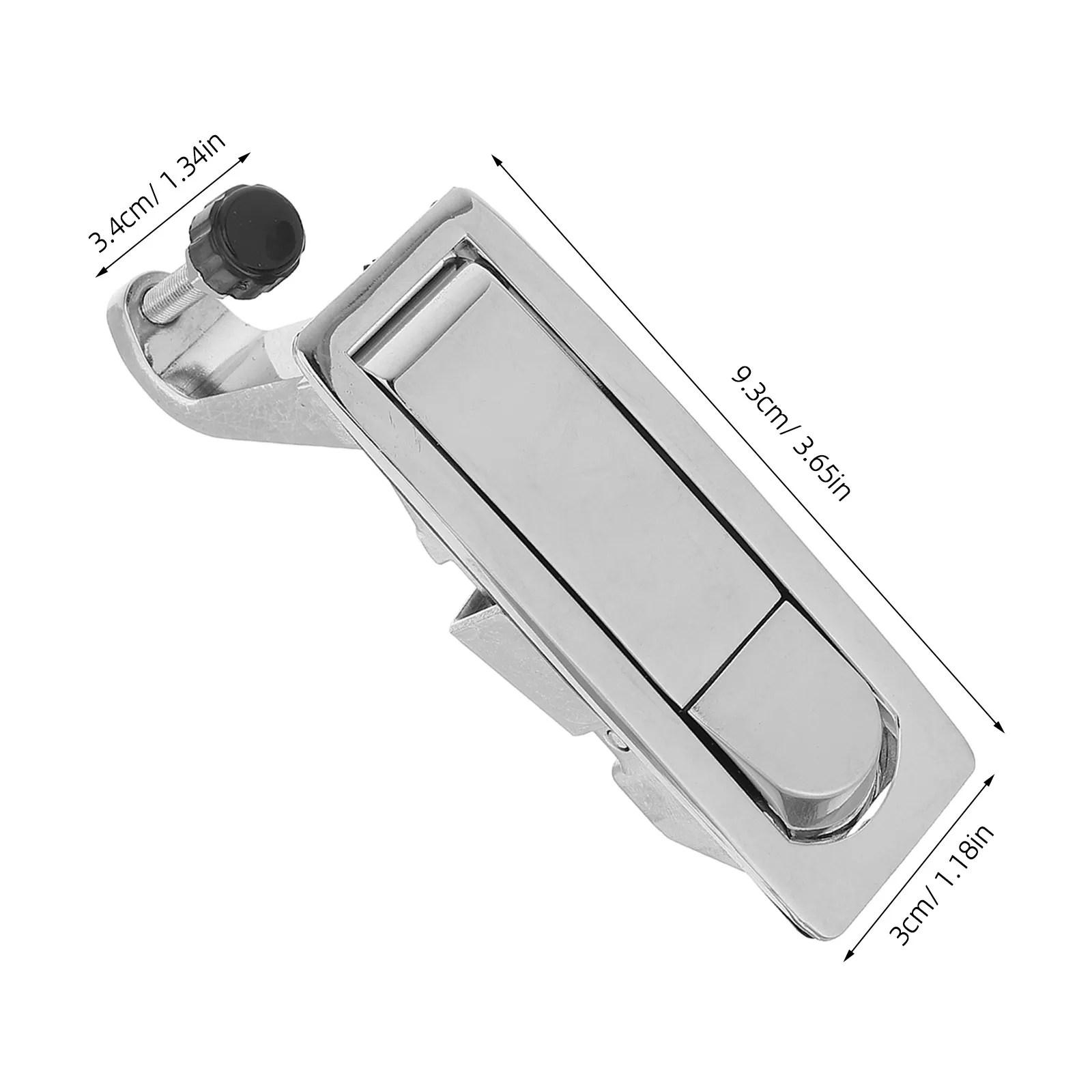 2Pcs High Strength Zinc Alloy Compression Latch Lock Flush Mount for Switch Cabinet Distribution Box Electrical Enclosure Tool