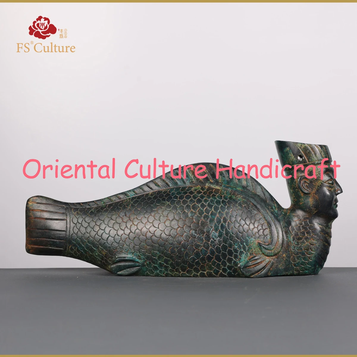 Ancient Chinese Bronzes, Mermaid Shapes, Cultural Handicrafts, Exquisite Workmanship, Home Furnishings