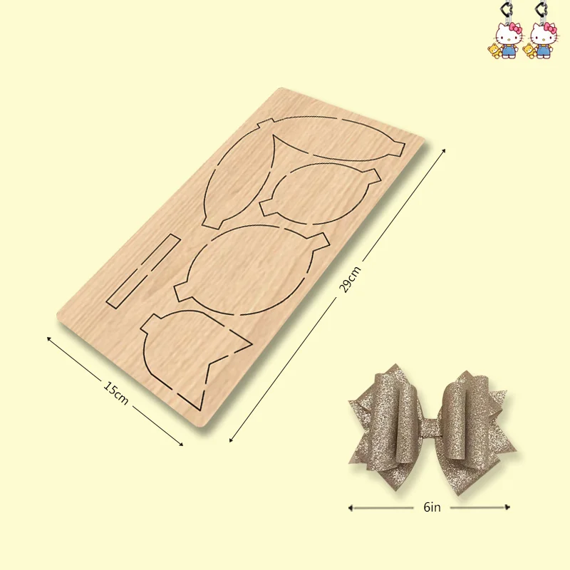 

My211 Lovely Multi-layer Bow Wooden Cutting Die For Most Machines