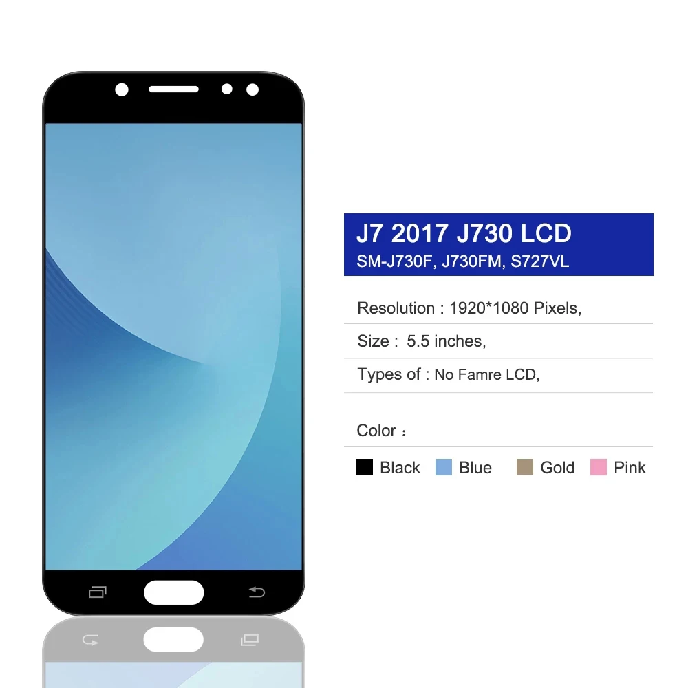 サムスンギャラクシー用の交換用LCDスクリーン,SM-J730Gインチ,デジタイザーアセンブリ,j7プロ,j730,5.5 ds,j730f,j730m,インチ