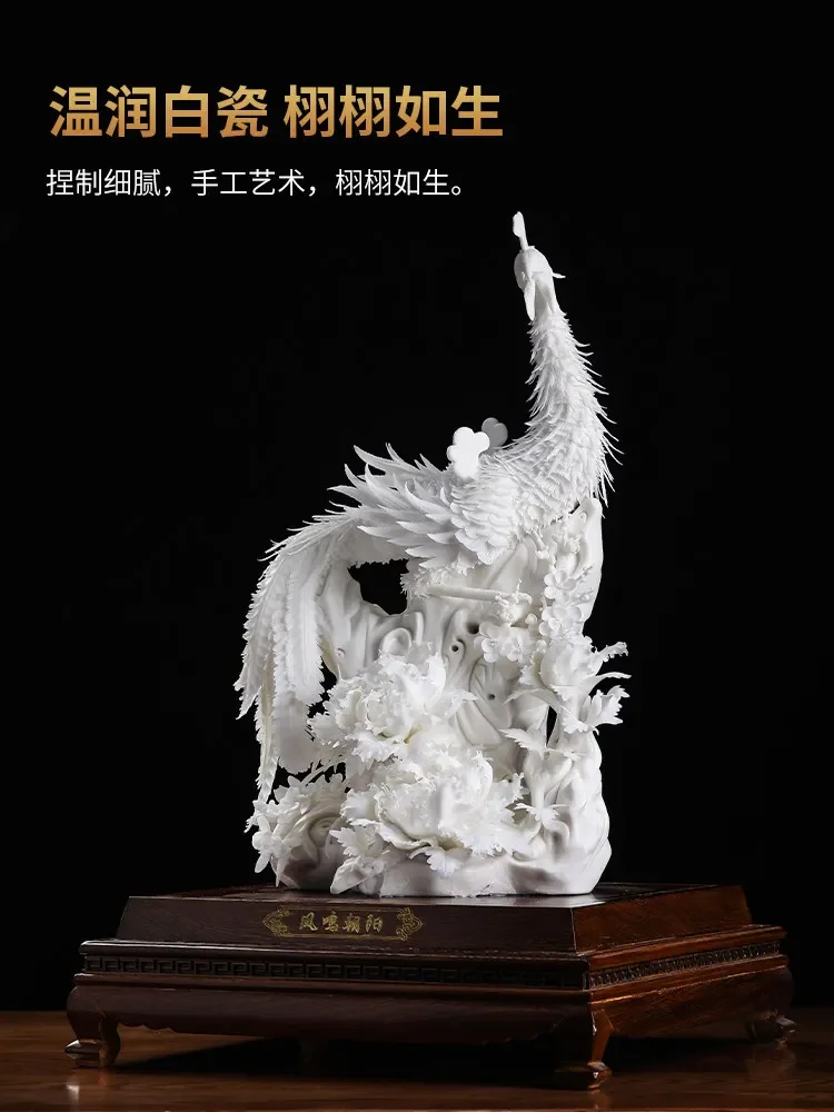 New Chinese Handmade Ceramic Ornament Crafts Home Furnishing Hotel Living Room Decoration