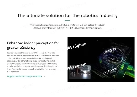 DJI Livox Mid-360 LiDAR Minimum Detection Range Original in Stock Mid360 Autonomous Driving Robot LiDAR