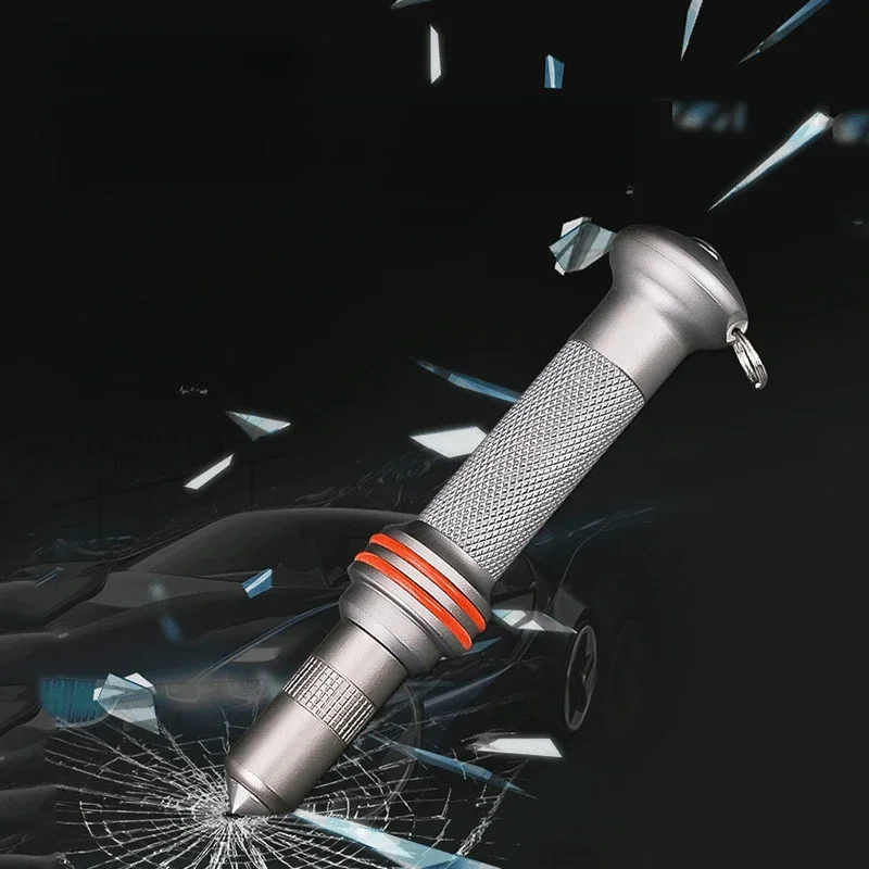 Portable Car Window Breaker Outdoor Tungsten Steel Striker Multifunctional Vehicle Portable Escape Safety Pressing Hammer