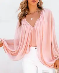 Tied Detail Backless Ruched Batwing Sleeve Top Fashion Woman Blouses Shirt 2023 Clothing T-Shirts Pullover Tops