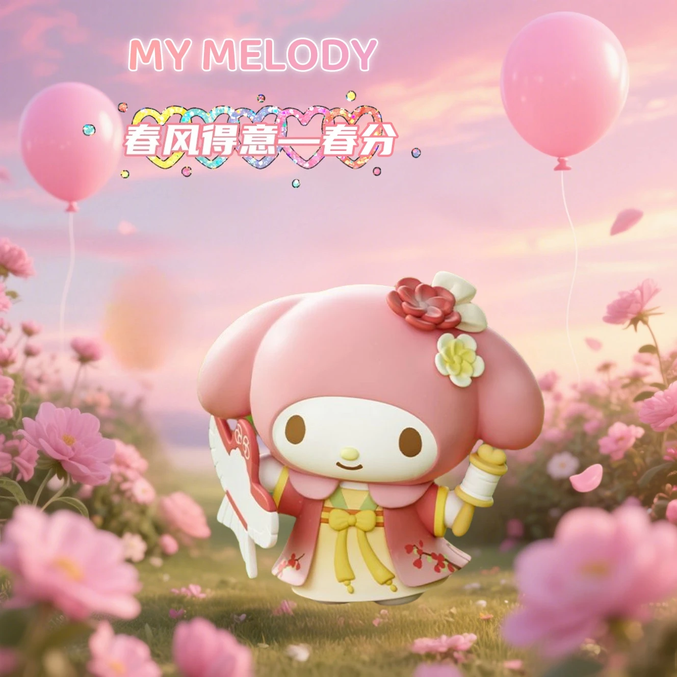 Sanrio Family Hello kitty Four Seasons Eight Festivals Series Blind Box Cute Doll Figure Desktop Ornament Gift Girl's heart