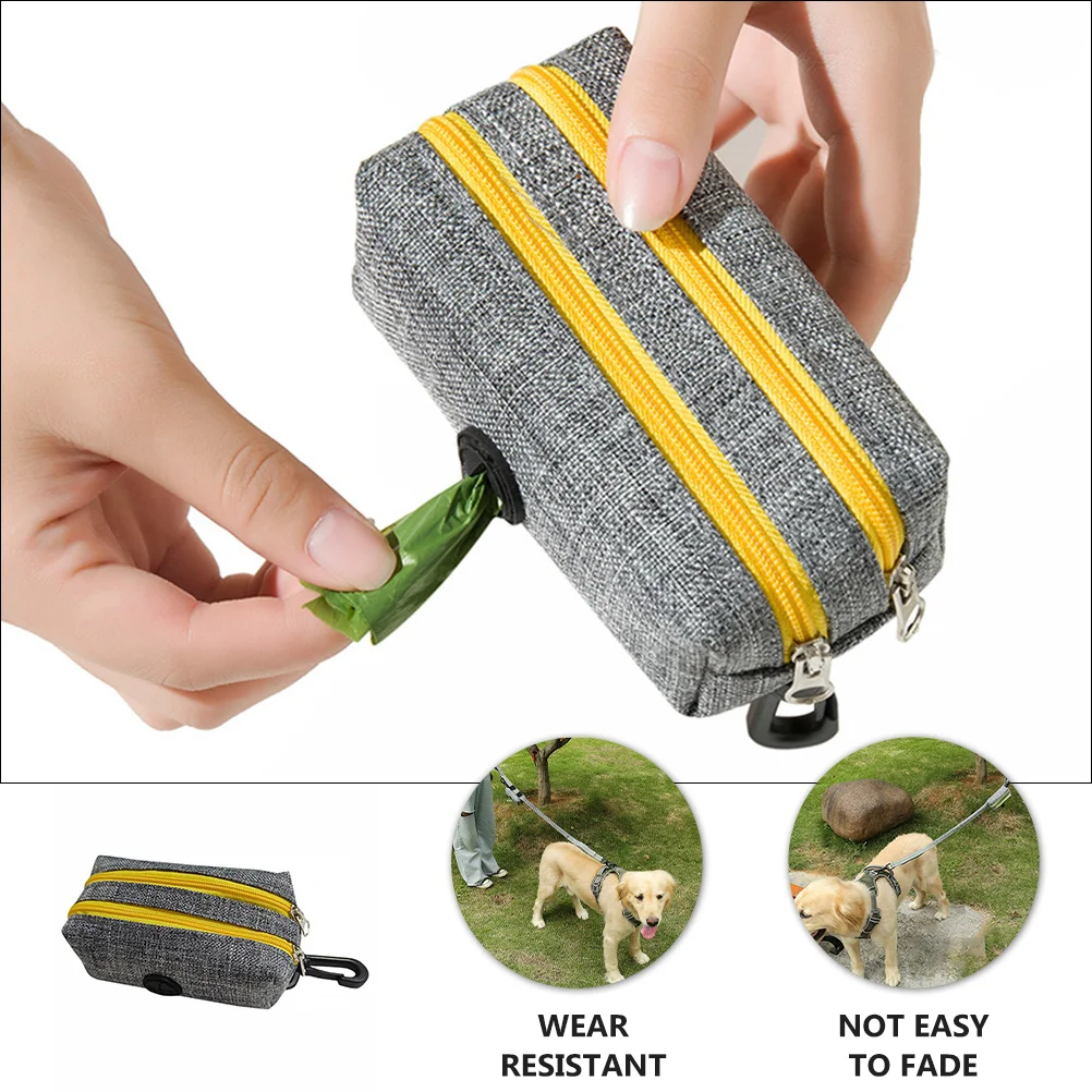 

Dog Waste Bag Holder Portable Oxford Cloth Outdoor Poop Bag Container Leash Key Space Storage Dispenser Dog Poop Bags Holder