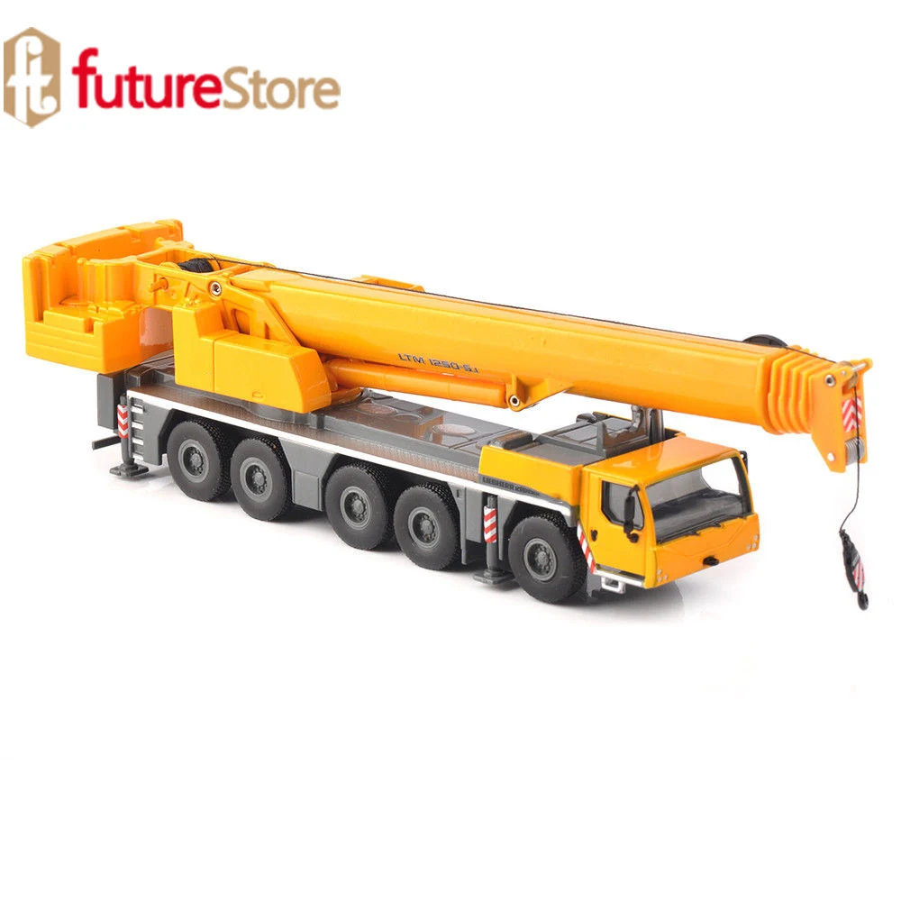 Tonkin Liebherr 1/87 Mobilkran Mobile LTM 1250-5.1 Alloy Diecast Car Model Toy Vehicle Lifting Crane Construction Truck