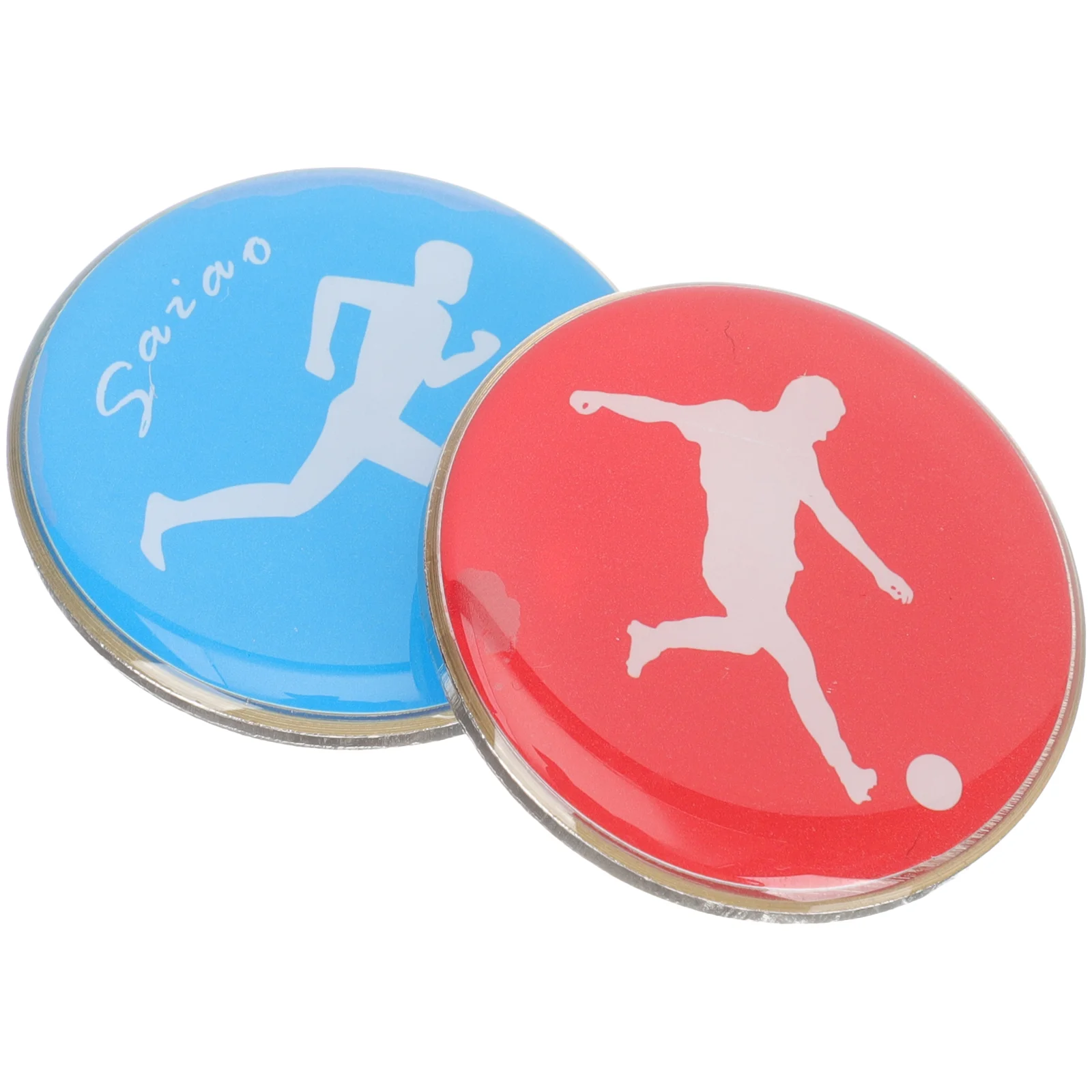 

2 Pcs Side Coin Football Toss Coins Competition Referee Flip Volleyball Contest Badminton Pingpong