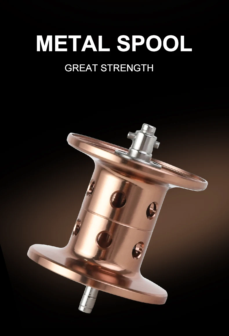 BILLINGS Baitcaster-Rolle 7.2:1 Baitcasting-Angelrolle 6KG Bremskraft Magnetisches Bremssystem Carretilha De Pesca für Süß- und Salzwasser – Detail 6