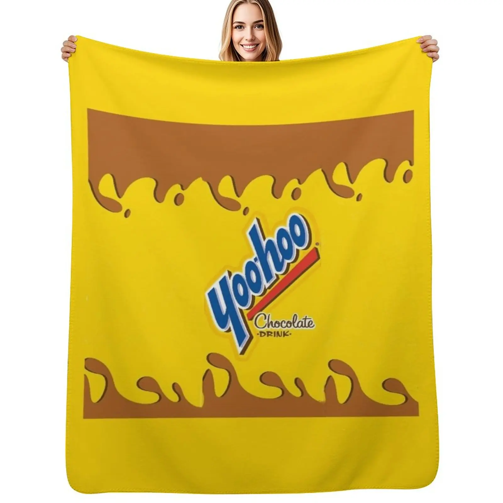 

yoohoo chocolate milk Throw Blanket Long Lasting Soft Plush Blanket for Daily Use