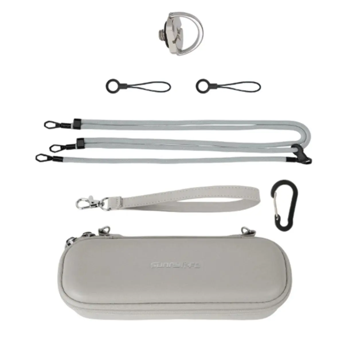Y2133A*☀▃ Portable Storage Bag with Hanging Strap for 4 3 Waterproof Carrying Case Anti-Scratch Handbag Gray