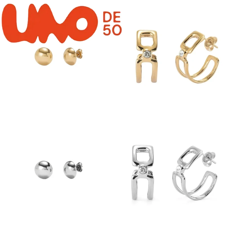 

New Arrival UNOde50 24K Gold & Silver Earrings - Upgrade Your Style With Luxury Fashion