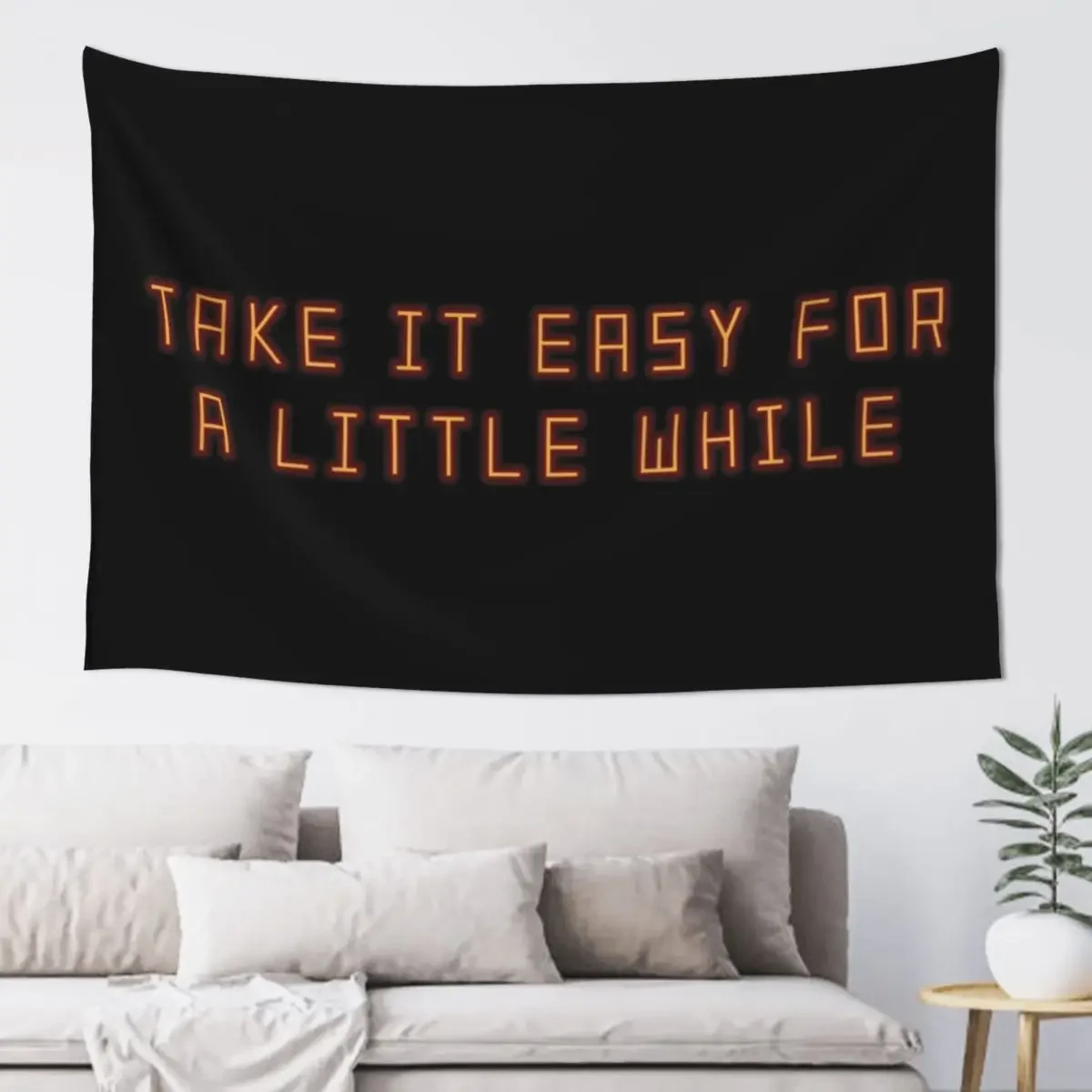 

Take It Easy For a Little While - Arctic Monkeys - Tranquility Base Hotel & Casino Tapestry Wall Carpet Home Supplies Tapestry