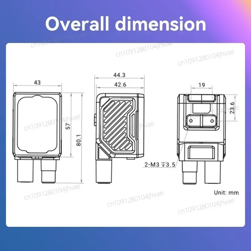 

Горячий горячий HIKROBOT MV-ID3030XM-08M-RBN 60 кадров в секунду 3,1 МП 1/1,8 дюйма промышленный интеллектуальный считыватель кодов