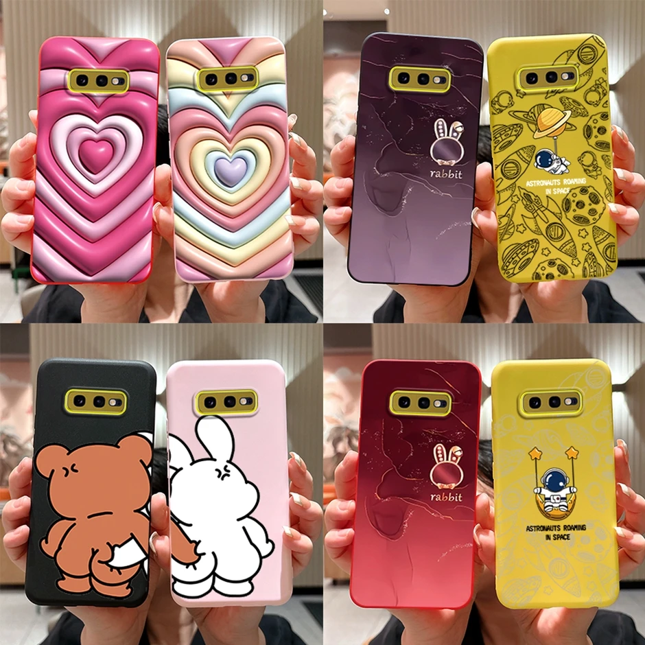 Fashion item durable Covers For Samsung Galaxy S10e Beautiful phone cases For Samsung Galaxy S10e Shockproof Cute Cartoon Coque