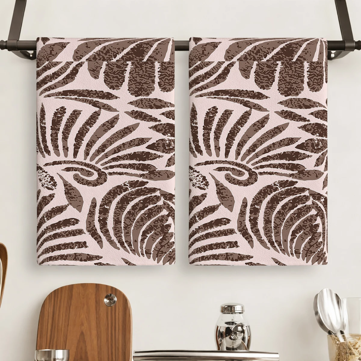 Watercolor Floral Pattern Polyester Dish Cloth - Fade Resistant, Machine Washable, Premium Kitchen Cleaning Cloth for Daily Use