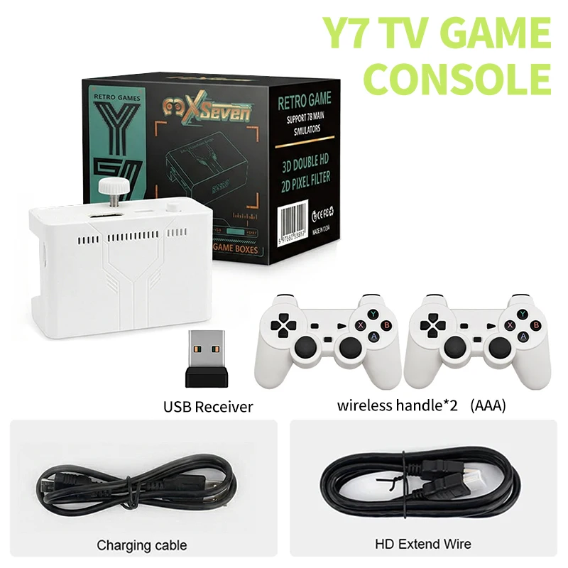 2026 Nieuwe Coopreme Y7 X7 128G Linux Systeem 4K Videogame Console TV Box Draadloze Controller Retro Game 10000+ Ondersteuning PSP - afbeelding 1