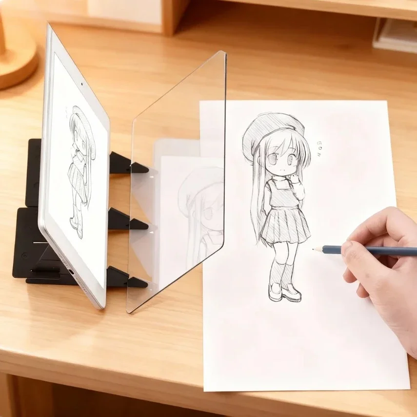 1pc Optical Drawing Projector Board with Adjustable Brightness for Tracing Sketching and Painting Ideal for Artists and Students