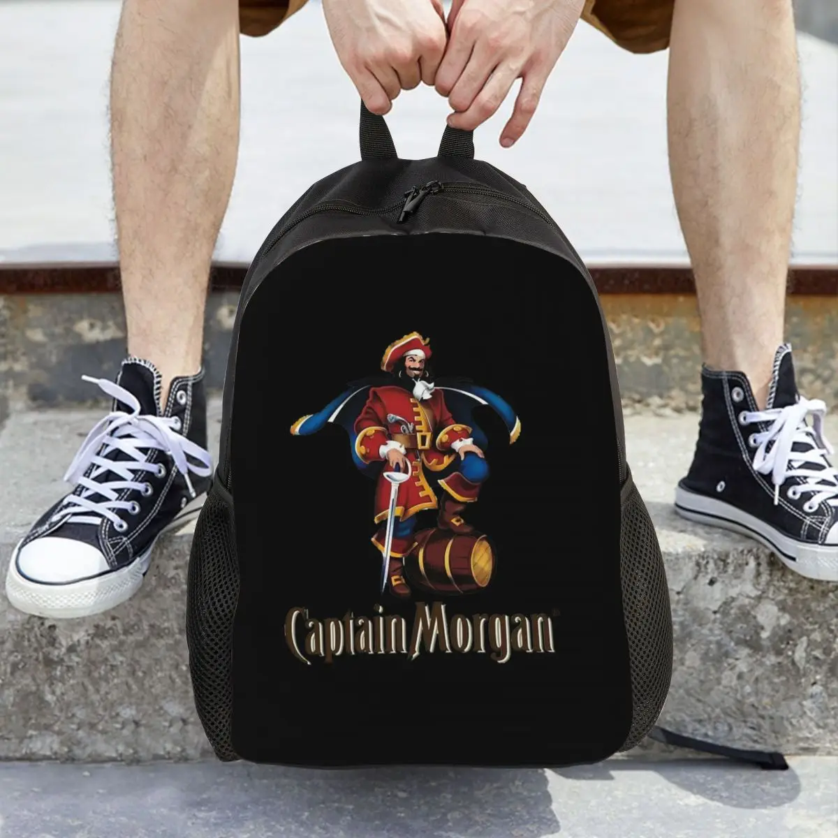 

Рюкзак Captain Morgan, вместительный рюкзак для детей, школьная сумка, сумки на плечо для мужчин и женщин