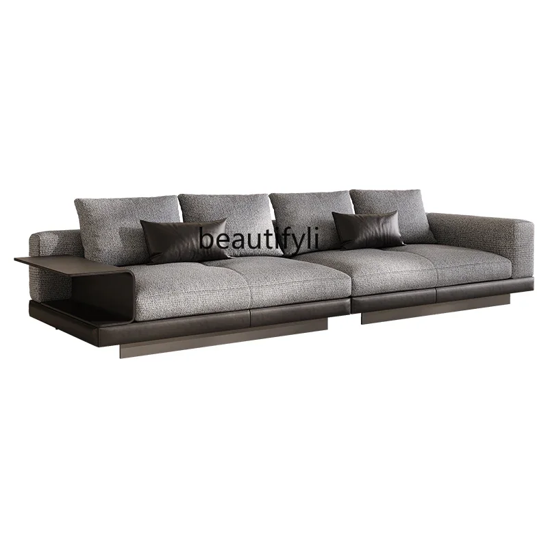 Minimalist sofa, new villa living room designer simple down fabric sofa