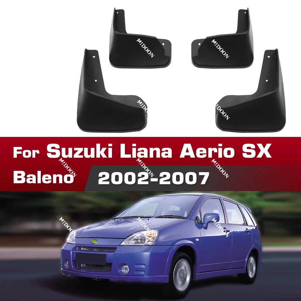

Mud Flaps Splash Guards Mudguards Fender Mudflaps For Suzuki Aerio SX Liana Baleno 2002-2007 2004 2005 2006 car Accessories
