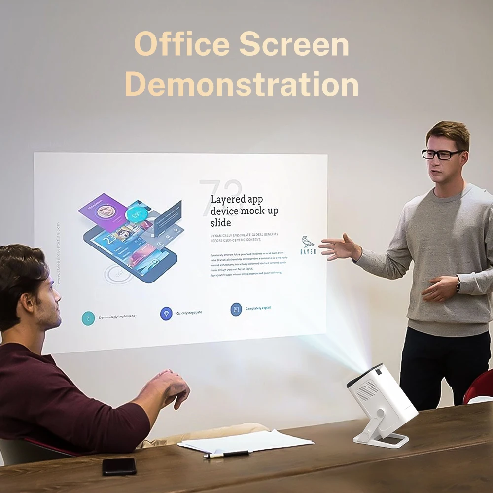 WEMI  X1AQ  500ANSI Portable Projector Android 11 BT5.4 Built 5W HiFi Speaker For Home Theater NEW X1AQ