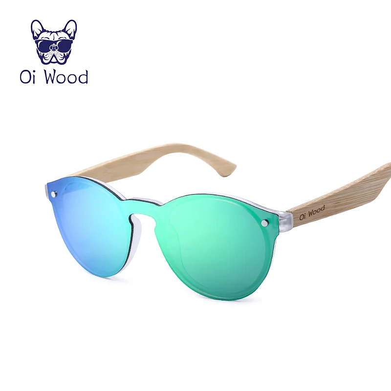 Oi Wood Polarized Bamboo Sunglasses Multi Color Uv Sun Glasses Driving Wind Lenses Trend Ladies Outdoor Personality Sunglasses