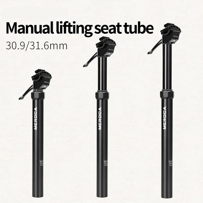 

MTB Dropper Seatpost 27.2/30.9/31.6mm – 100/125mm Travel Hydraulic Height Adjustable Seat Tube for Mountain Road Bike