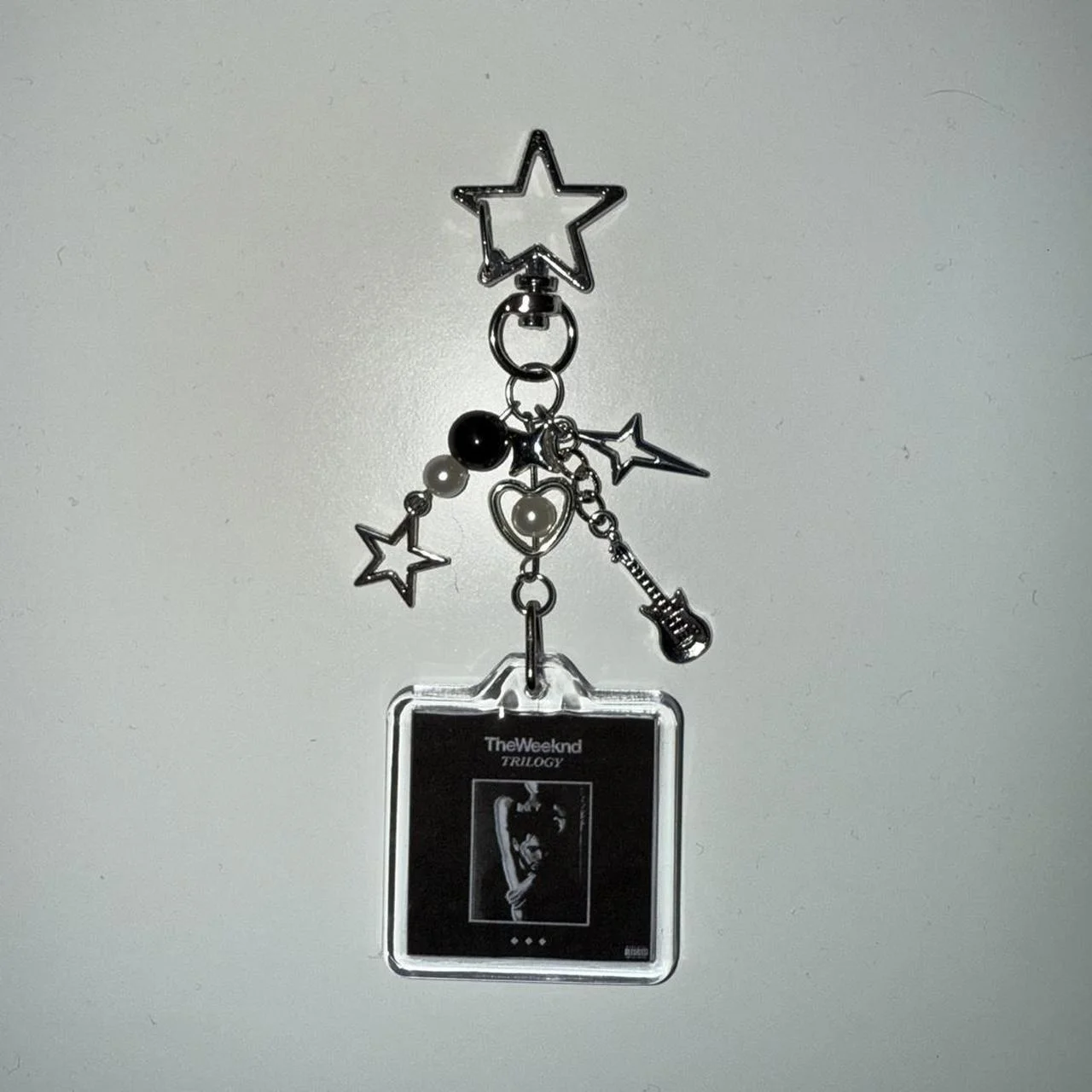 Handmade The Weeknd pendant, can be used as a keychain or bag ornament, handmade