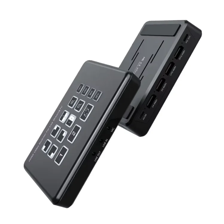 Micro Broadcast Mixer, 2 HDMI Input Live Switcher with Loop-Through & USB Audio Interface for Content Creation - view 4