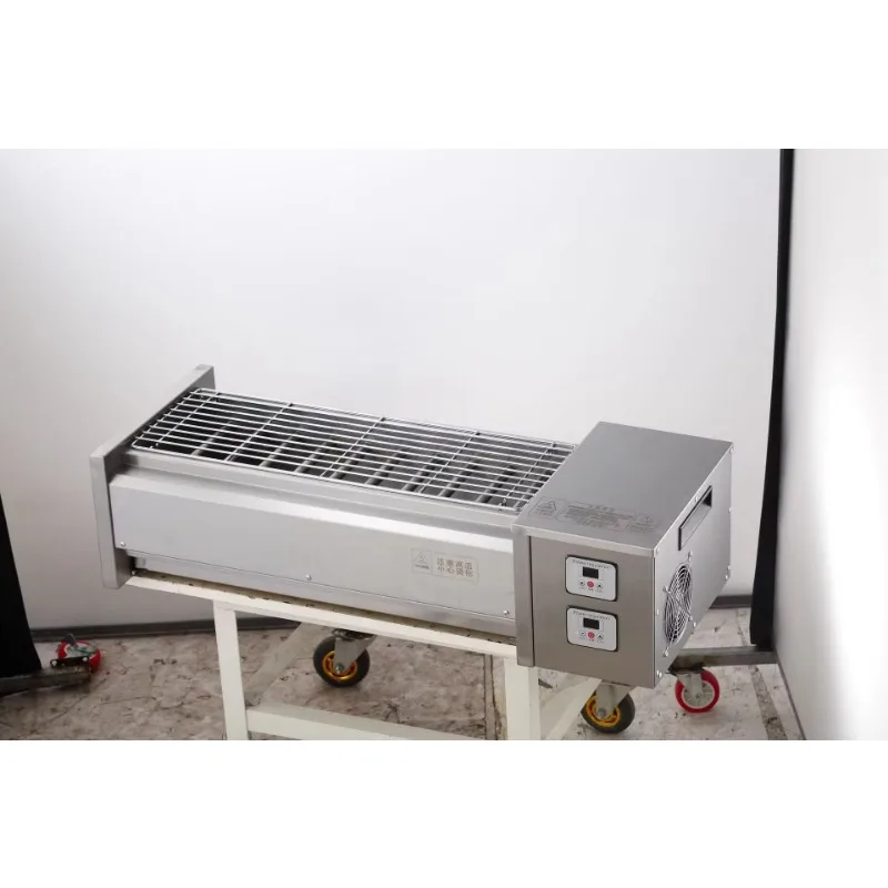 Electric Barbecue Grill Commercial Stainless Steel Kebab Oven Smoke-free Meat Skewers Grill Machine