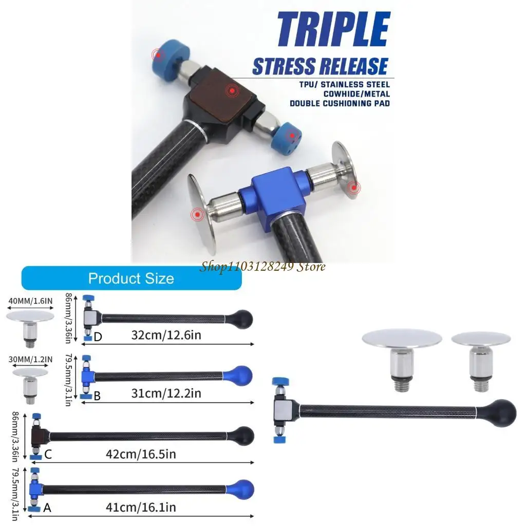 

N5KD Dent Removal Hammer Tap Down Tool Car Dent Repair Hammer Car Body Dent Repair Tool Flattening Repair Hammer