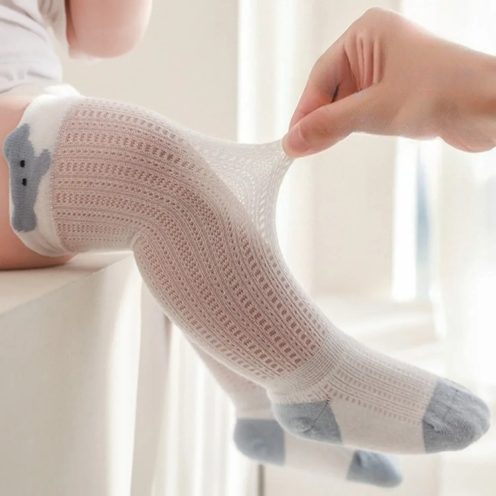 

0-3 Years Old Newborn Baby Socks Spring Summer Thigh-high Socks Loose Strangling Leg Baby Stockings Multicolor Kids Calf Socks