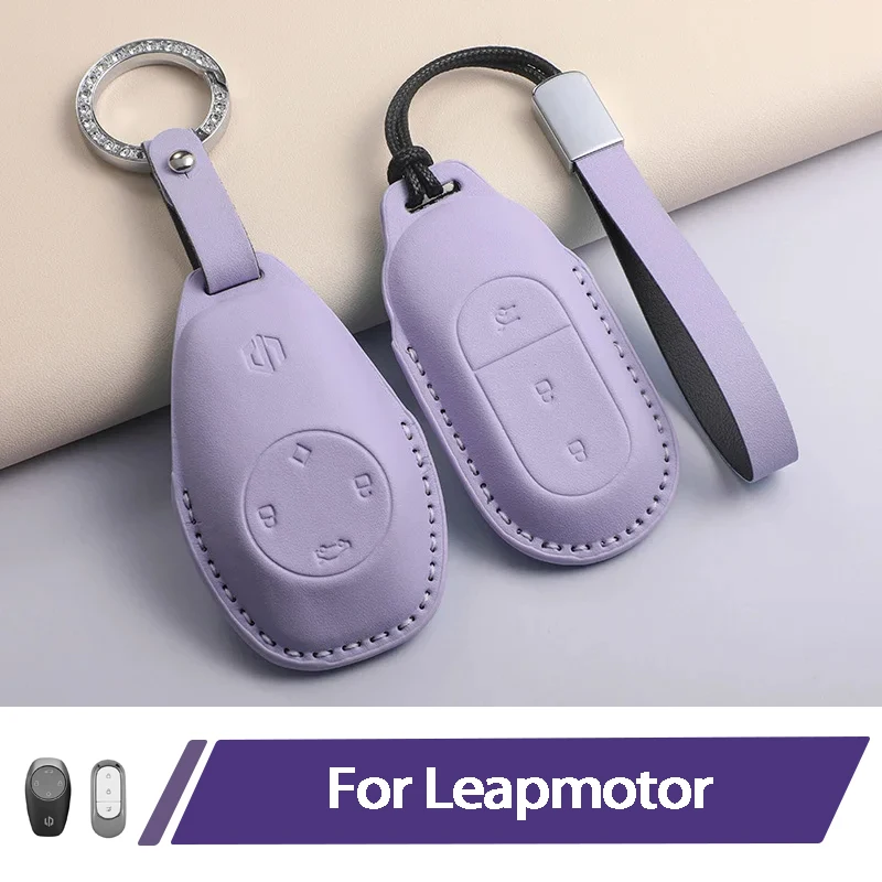 Für Leapmotor T03 C11 S01 C01 Autoschlüssel-Abdeckung Schützende Schlüsselhülle Mit Schlüsselring Auto-Innenausstattung Zubehör