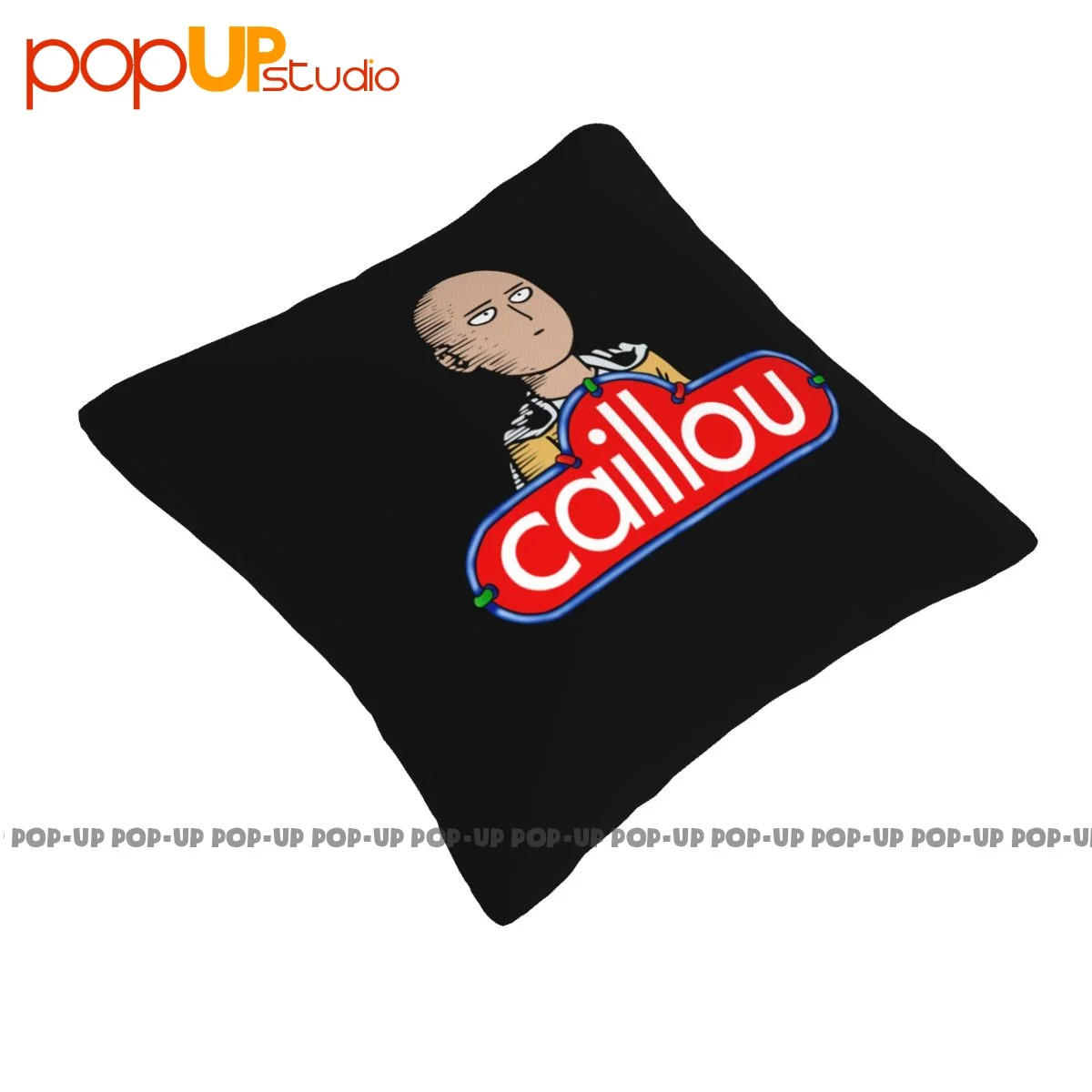 Square Caillou One Punch Pillowcase Throw Pillow Cover Creative Thickened High-Density