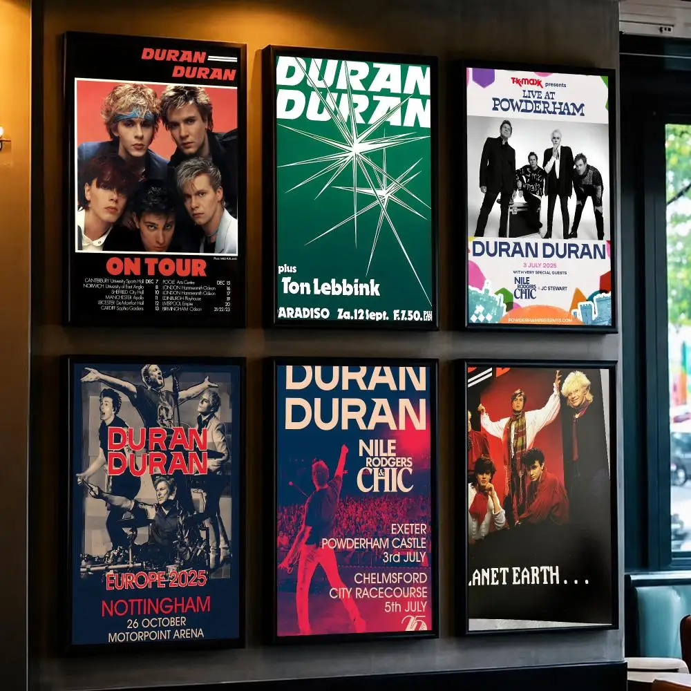 band D-Duran Duran-N Poster Minimalist Wall Sticker for Cafe Office Bar Home Decor and Gift