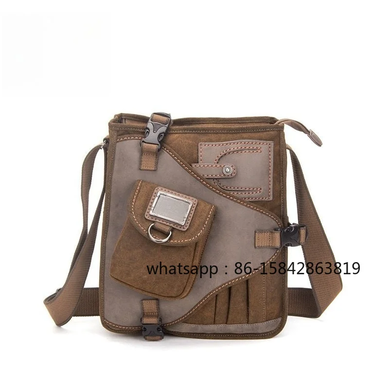 Outdoor Große Kapazität Einzel-Schultertasche Canvas-Tasche Crossbody …