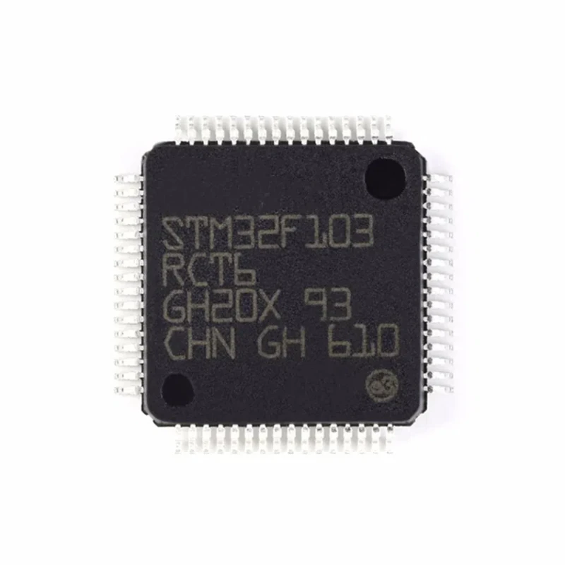 1/5PCS STM32F103RCT6 LQFP-64 STM32F103RCT6 32-bit microcontroller MCU Chip IC Chips ARM Cortex-M3 MCU 256 KB Flash 72 MHz CPU