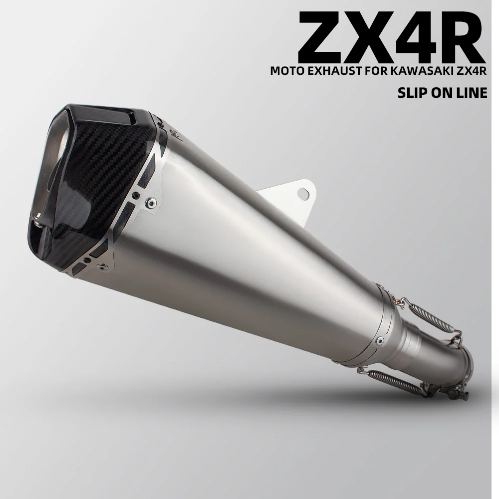 ZX4RR Exhaust Muffler For Kawasaki ZX25R ZX25RR ZX4R ZX-25R/25RR/4R/4RR SE 2020-2026 Motorcycle Slip on line Exhausts Delta Race