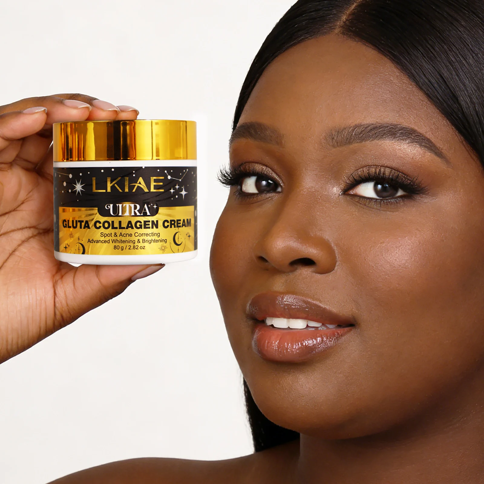 Zdjęcie 5: LKIAE Ultra Glutathione Collagen Whitening Face Cream, krem wybielający do twarzy, korygujący trądzik i przebarwienia, wyrównujący koloryt skóry, redukujący hiperpigmentację, 80g