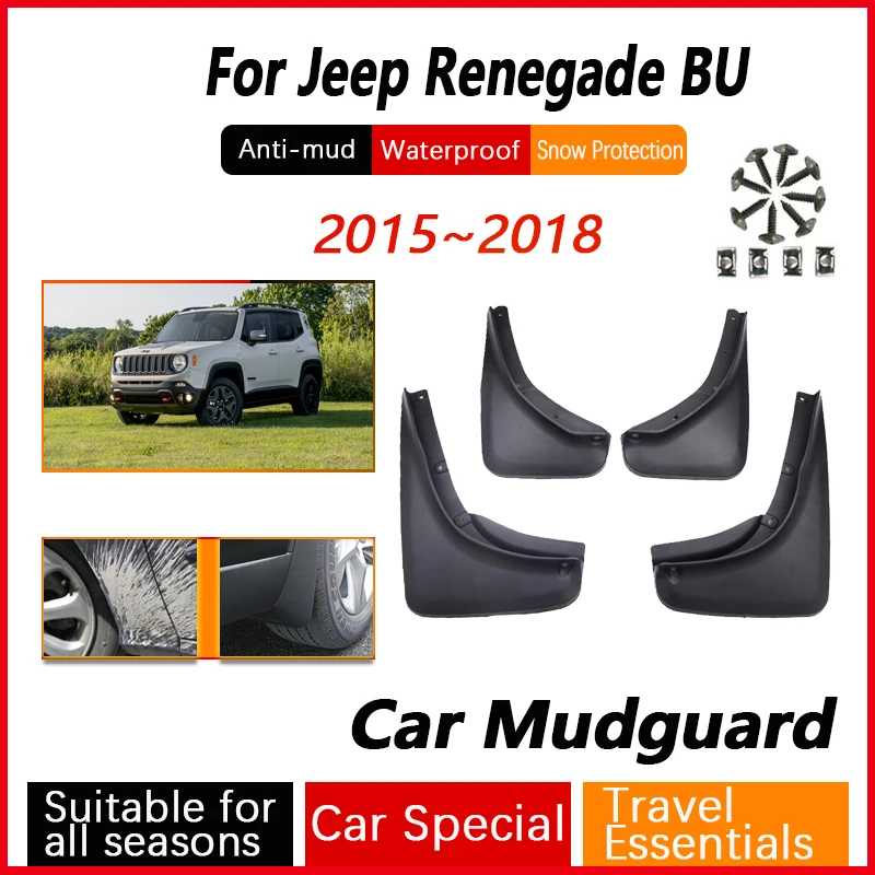 

Брызговики автомобильные для Jeep Renegade BU 2015 2016 2017 2018